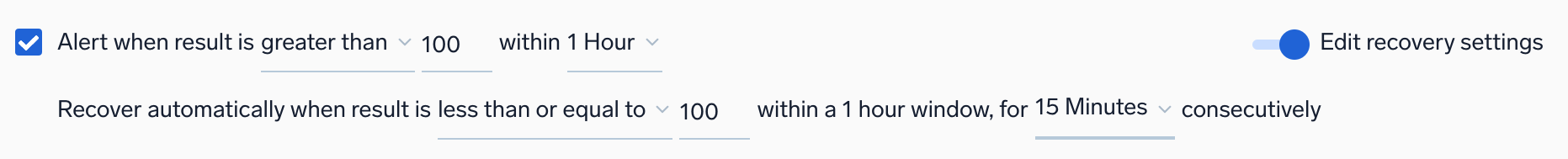 Config resolution window